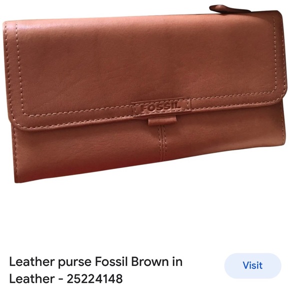 Fossil Long Wallet Purse in Camel Gorgeous! - Picture 7 of 8